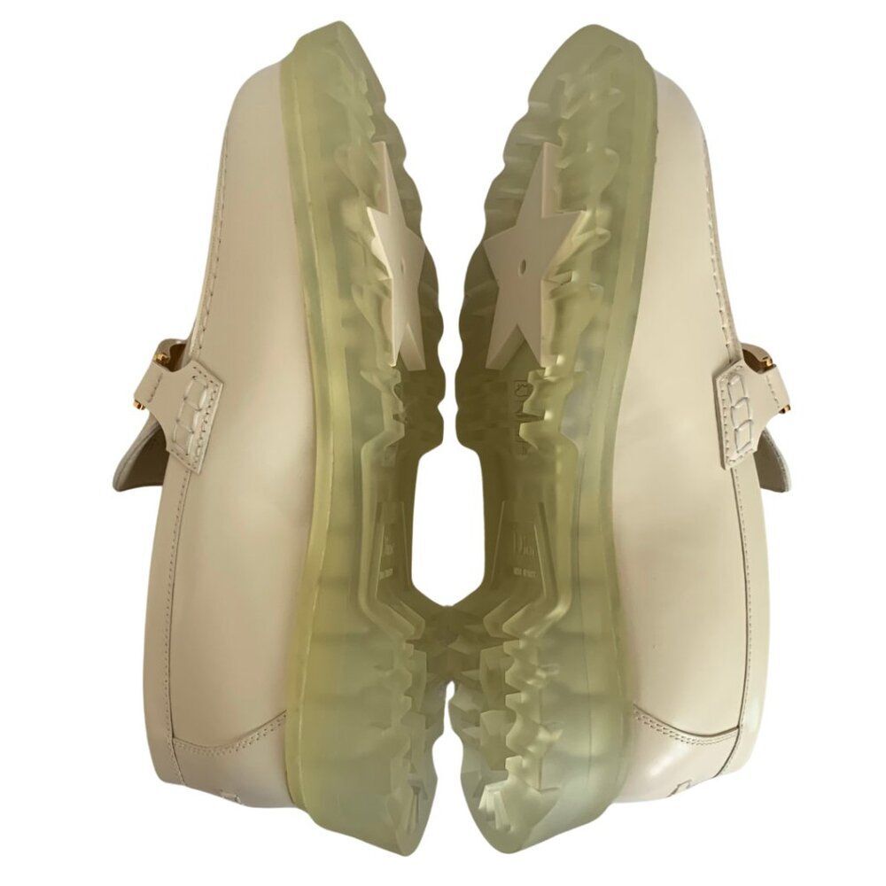 Christian Dior Code Loafers Off White Brushed Calfskin in Box w/ Dust bag - Picture 6 of 11